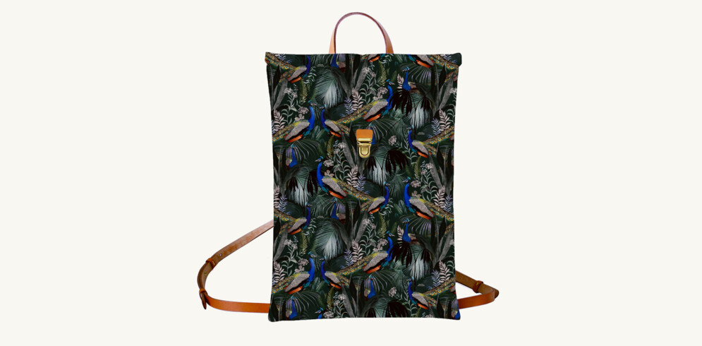 Sac à dos 13" - Motif Jungle N°17 - Maison Baluchon