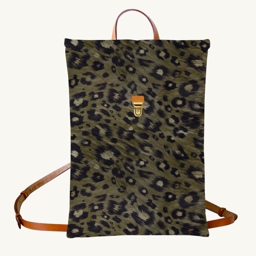 Backpack 13″ Sauvage N°21 - Khaki custom-made by Maison Baluchon
