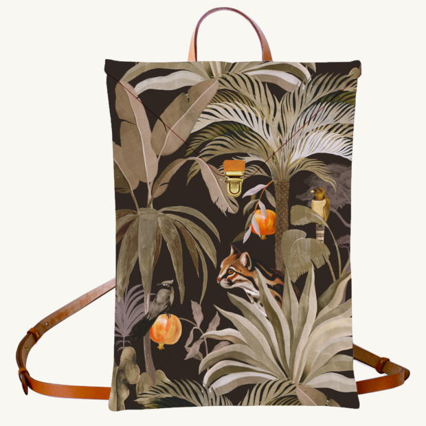 Maison Baluchon - 15'' backpack - Tropical N°17 Bronze