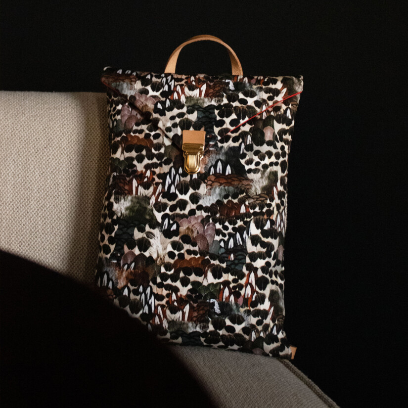 Sac à dos cartable chic confectionné à la main en France - Maison Baluchon