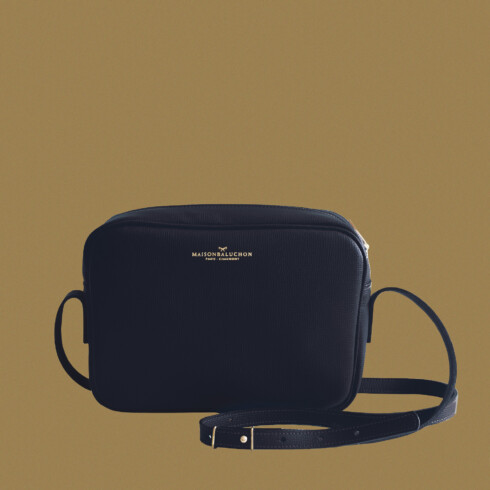 Maison Baluchon - Sac à main crossbody en cuir marine foncé cadeau de Noël made in France