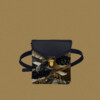 Maison Baluchon - Mini satchel bag in dark blue Sauvage N°27 leather locally made