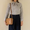 Sac à main bandoulière simple et élégant cuir haut de gamme couleur camel 