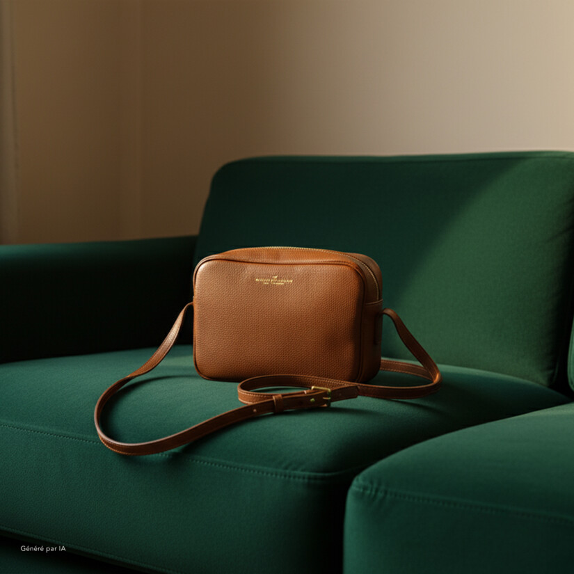 À offrir ou à s’offrir pour Noël : sac bandoulière tout cuir camel, un intemporel – Maison Baluchon