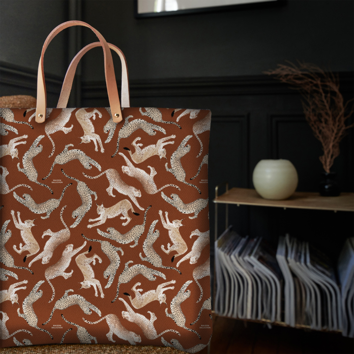 Félin N°02 tote bag - Ideal for carrying your everyday items