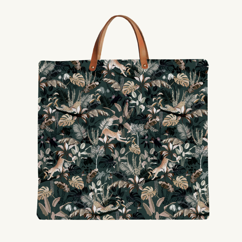 Tote bag Jungle N°20 custom-made by Maison Baluchon