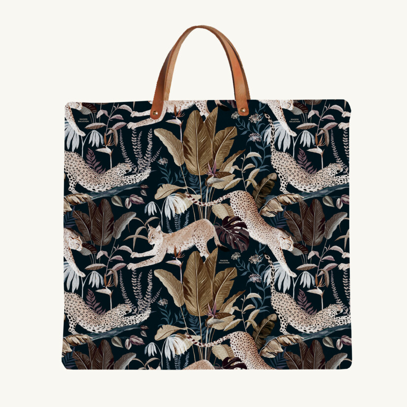 Tote bag Jungle N°22 custom-made by Maison Baluchon
