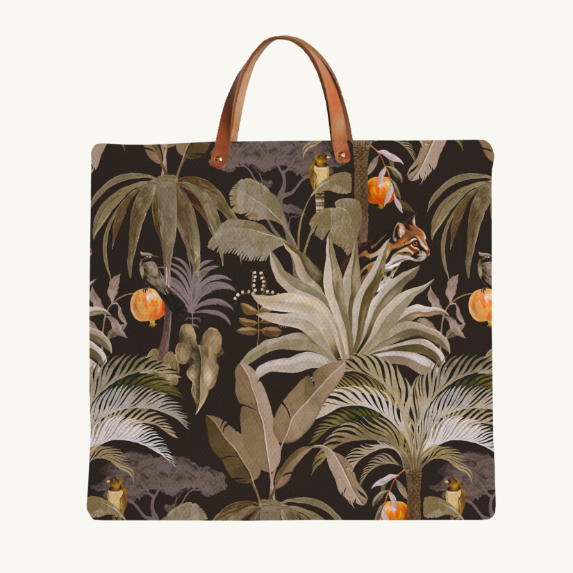 Tote bag Tropical N°17 - Bronze custom-made by Maison Baluchon