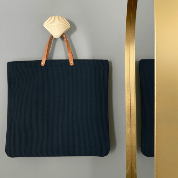Maison Baluchon - Blue velvet tote bag - Adopt an elegant style with our tote bags
