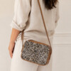 Beige Leopard-Print Two-Tone Shoulder Bag - Maison Baluchon