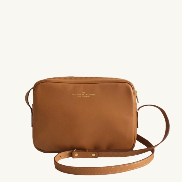 Maison Baluchon - Crossbody handbag - Camel leather