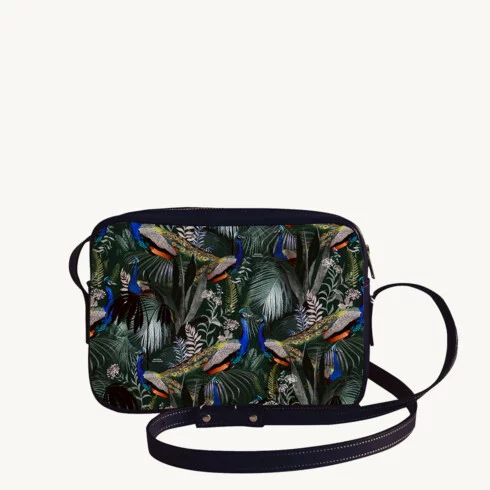 Crossbody handbag - Jungle N°17 motif - Maison Baluchon