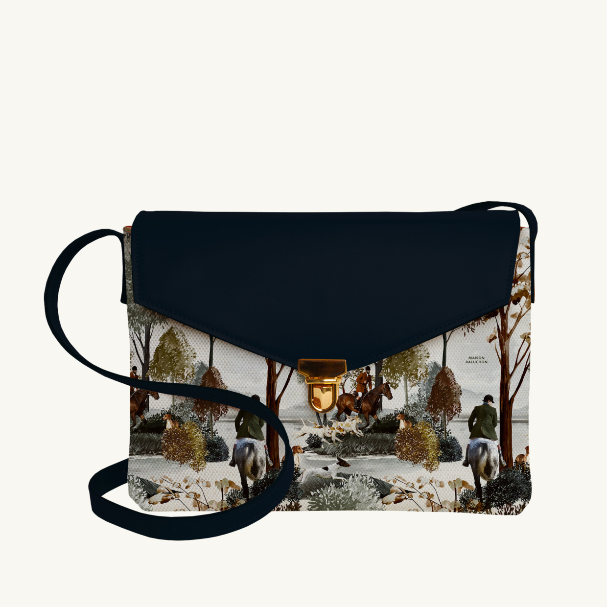 Purse Forêt N°24 - Dark Blue leather