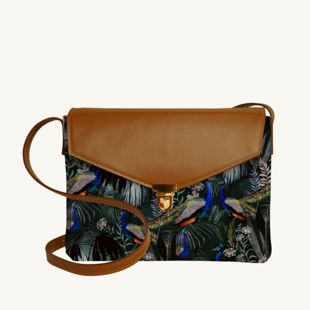 Purse Jungle N°17 - Camel leather custom-made by Maison Baluchon