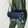 Jungle N°17 bag with Dark Blue leather