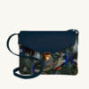 Maison Baluchon - Pouch bag - Jungle N°17 Dark Blue leather