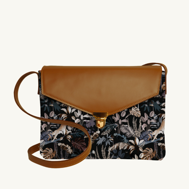 Purse Jungle N°19 - Camel leather custom-made by Maison Baluchon