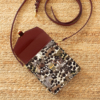 Maison Baluchon - Small handbag with Sauvage N°25 motif made from wild bird feathers