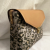 Bag Sauvage N°21 Beige inspired by the animal world, leopard skin