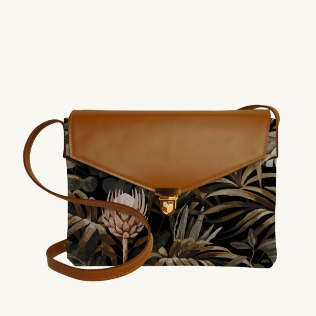 Purse Tropical N°15 - Camel leather custom-made by Maison Baluchon