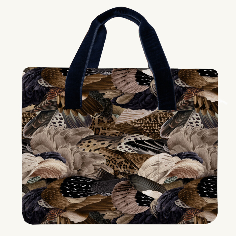 Sac de voyage chic à motif plumes d'oiseaux - Maison Baluchon