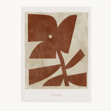 Maison Baluchon - Toile canvas 50 x 70 cm - Moderniste N°04 Terracotta