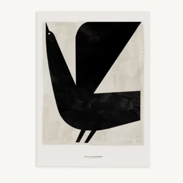 Maison Baluchon - Canvas 50 x 70 cm - Moderniste N°05 Black