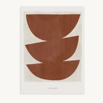 Maison Baluchon - Toile canvas 50 x 70 cm - Moderniste N°07 Terracotta