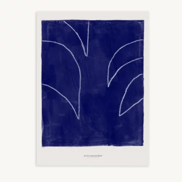 Maison Baluchon - Toile canvas 50 x 70 cm - Moderniste N°08 Bleu