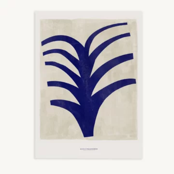 Maison Baluchon - Toile canvas 50 x 70 cm - Moderniste N°09 Bleu