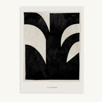Maison Baluchon - Canvas 50 x 70 cm - Moderniste N°10 Black