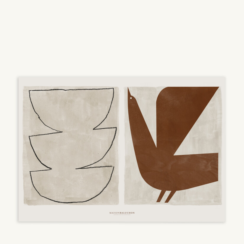 Affiche 100 x 70 cm - Motif Moderniste N°13 Duo - Maison Baluchon