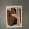 Graphic Design No. 17 - Brown, printed on canvas - Maison Baluchon