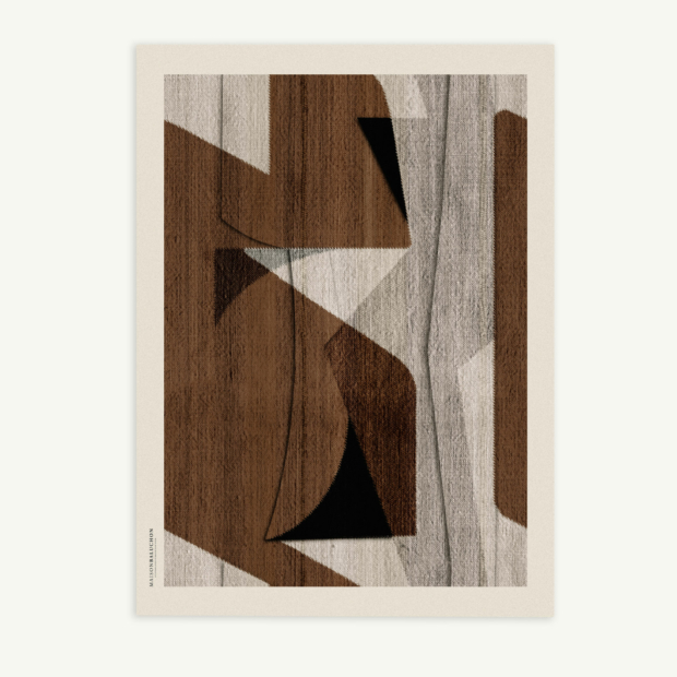 Maison Baluchon - Canvas 50 x 70 cm - Graphique N°17 Brown
