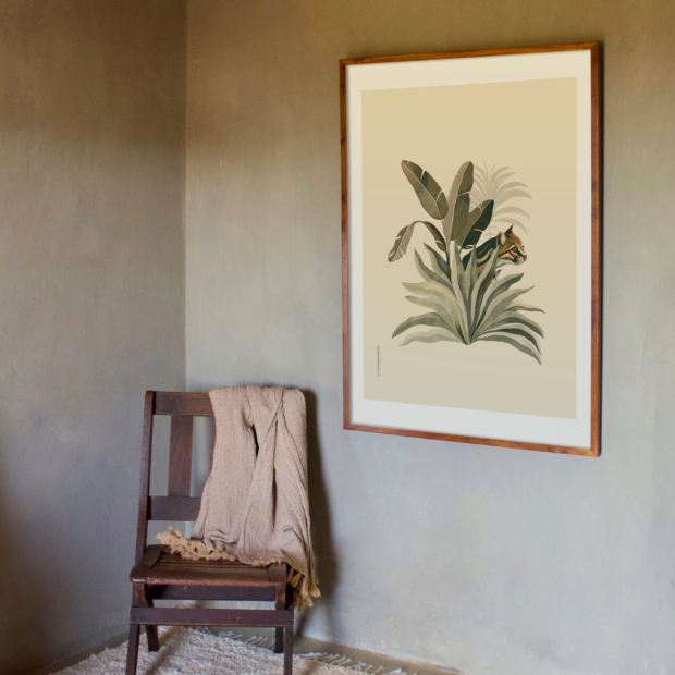 Maison Baluchon - Affiche canvas haut de gamme, impression numérique sur toile en coton naturel