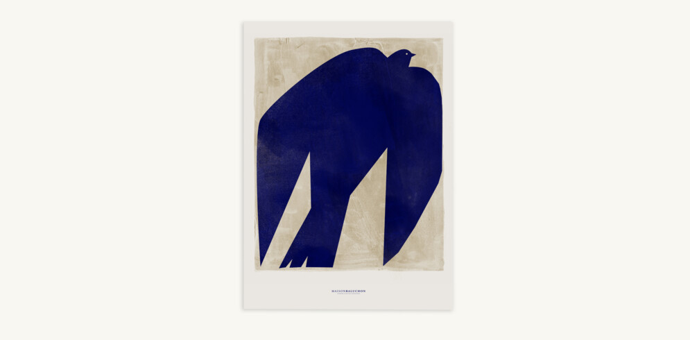 Wall hanging - Motif Moderniste N°06 Bleu - Maison Baluchon