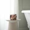 Organic terracotta & nude pattern inspired by desert landscapes on a toiletry bag - Maison Baluchon