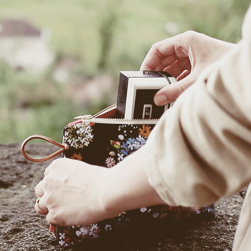 Universe - Small clutch - Floral N°01 Detail